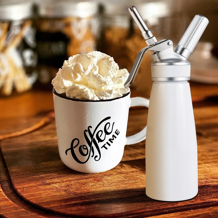 SYFON DO BITEJ ŚMIETANY 500 ML DOZOWNIK DO ŚMIETANY PISTOLET DO ŚMIETANY