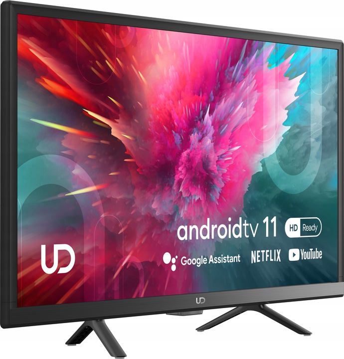 TELEWIZOR UD LCD 24 ANDROID 11 SMART TV DVBT HEVC