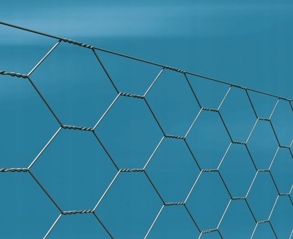 SIATKA HODOWLANA DO KLATEK SZEŚCIOKĄTNA OCYNKOWANA zielona 25x25mm 1,5m 25m