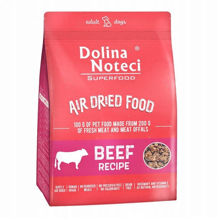 DOLINA NOTECI SUPERFOOD Karma suszona dla psa Wołowina 1 kg