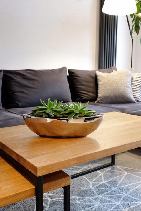 CERAMICZNA OSŁONKA 40cm ŁÓDKA SREBRNA