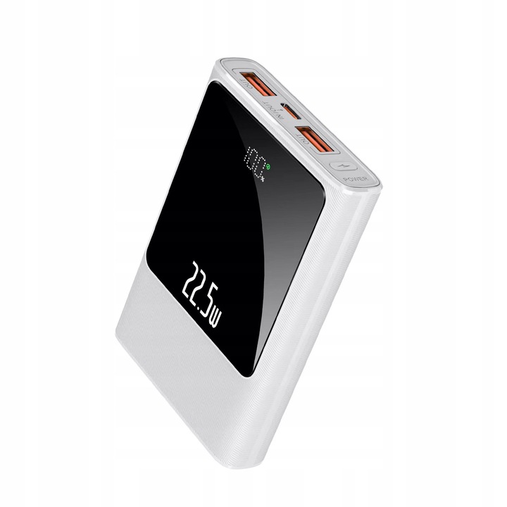 POWERBANK 10000MAH MOCNA SZYBKA ŁADOWARKA 22,5W 2XUSB A/USB-C WYŚWIETLACZ L