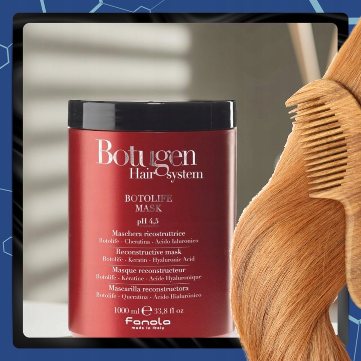 MASKA DO WŁOSÓW ŁAMLIWYCH REKONSTRUUJĄCA FANOLA BOTUGEN BOTOLIFE 1000ML