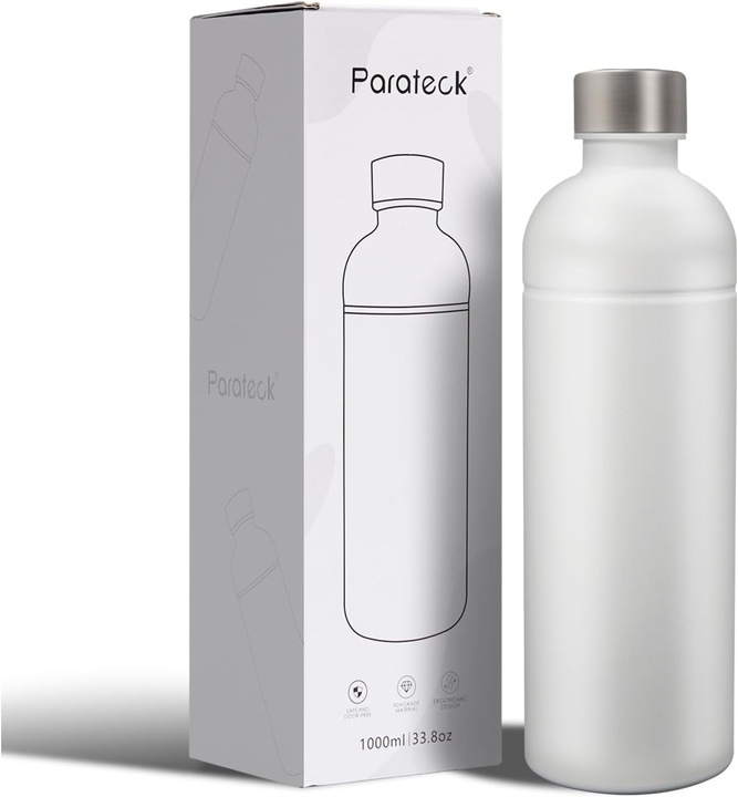 Butelka ze stali nierdzewnej 304, kompatybilna z Sodastream 1L BIAŁA