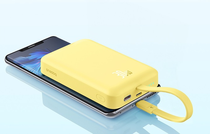 BASEUS MAGNETYCZNY POWERBANK 10000MAH ŁADOWANIE INDUKCYJNE 30W MAGSAFE