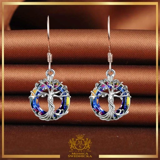 Mennica Świdnicka - Srebrny Naszyjnik Kolczyki Komplet Srebro Prezent