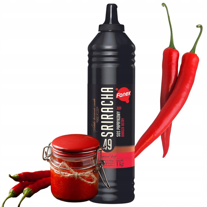 SOSY Z PAPRYCZKAMI SOS SRIRACHA JALAPENO OSTRY