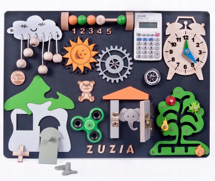 Tablica manipulacyjna sensoryczna Montessori