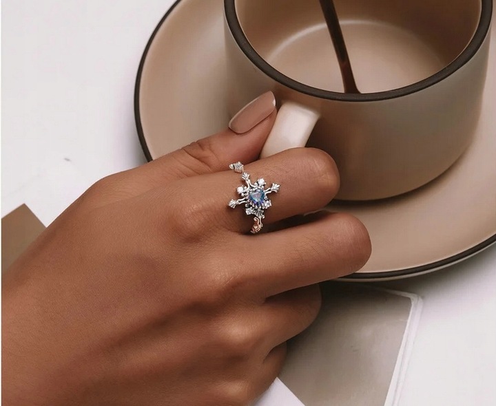 Pierścionek Ażurowy Czarny Krzyż srebro regulowany s925 +pudełko