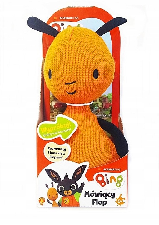 Maskotka MÓWIĄCY FLOP - pluszak 27 cm z serialu BING - mówi po polsku