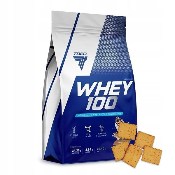 PYSZNE BIAŁKO WPC Trec Whey 100 700g PROTEINY NA MASĘ MIĘŚNIE DO TRENINGU