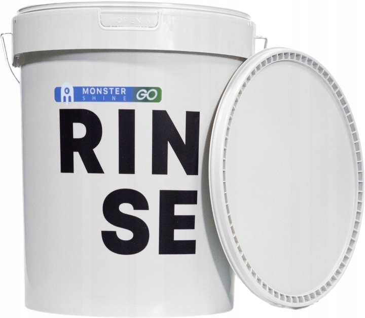 MONSTER SHINE WIADRO Z SEPARATOREM DO MYCIA AUTA RINSE SZARE POKRYWKA 16L