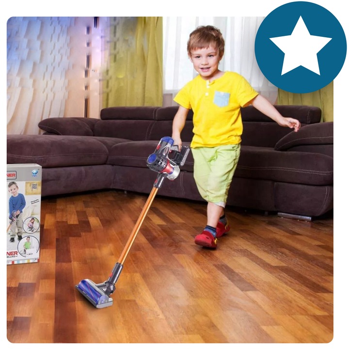 Odkurzacz Pionowy dla Dzieci z Dźwiękiem 2w1 i Ręczny Funkcja Ssania Dźwięk