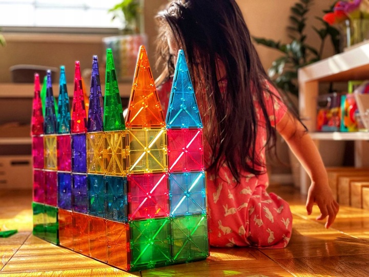MAGNA TILES Klocki Magnetyczne Konstrukcyjne Classic 100 elementów