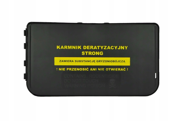 3X TRWAŁY KARMNIK Z NADRUKIEM NA MYSZY SZCZURY STACJA DERATYZACYJNA STRONG