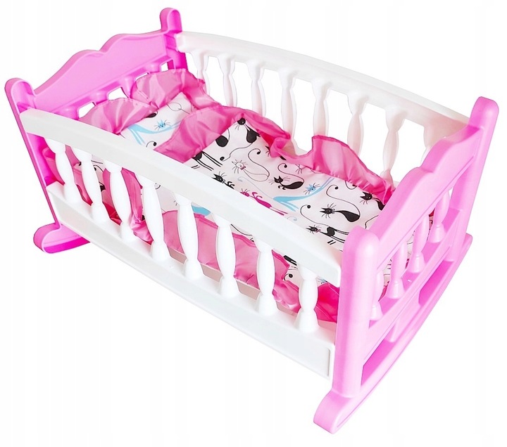 DUŻA KOŁYSKA DLA LALKI LALEK ŁÓŻECZKO + POŚCIEL PL