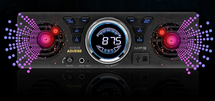 RADIO SAMOCHODOWE USB BT ŁÓDŹ KAMPER GŁOŚNIKI