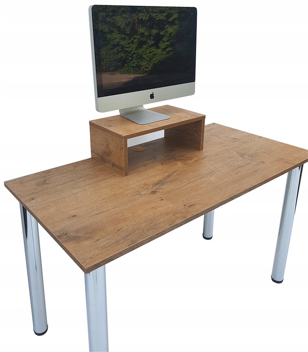 PODSTAWKA POD EKRAN NA BIURKO NA MONITOR DĄB LANCELOT