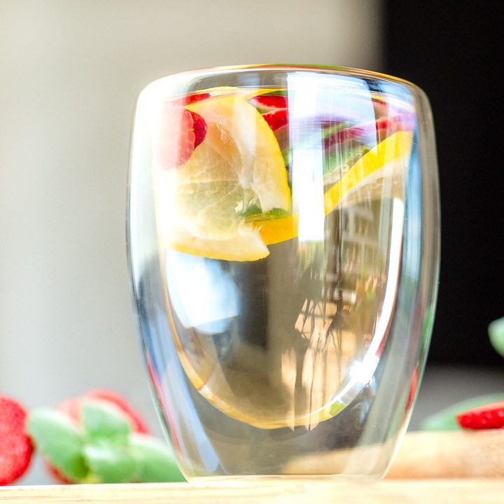 6X Szklanki Termiczne Do Kawy Latte Drinków 350ML Zestaw podwójne szkło