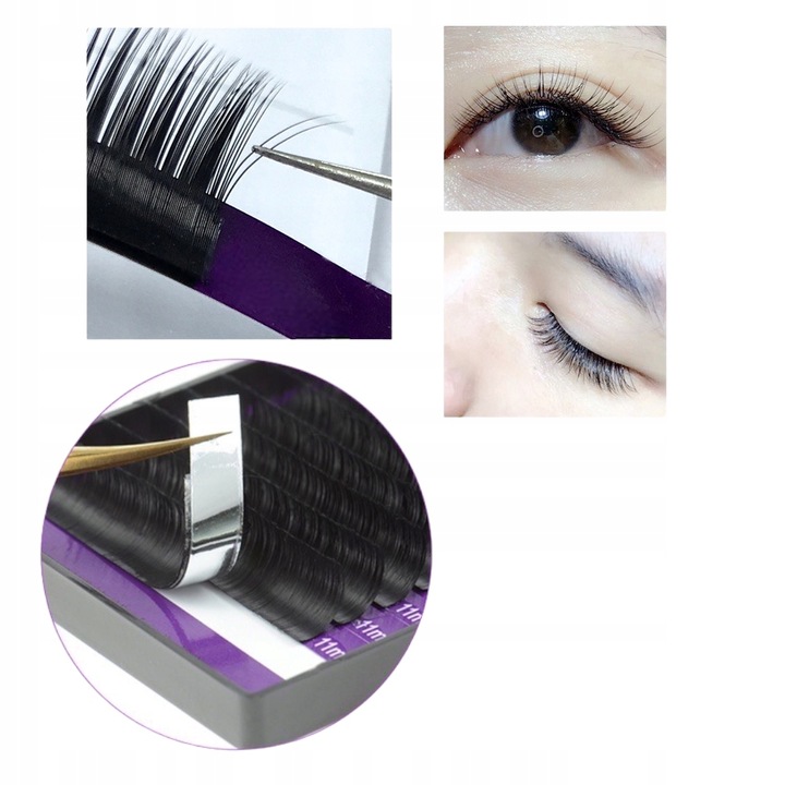 RZĘSY NAGARAKU PREMIUM DŁUGOŚĆ 10MM GRUBOŚĆ 0,5MM