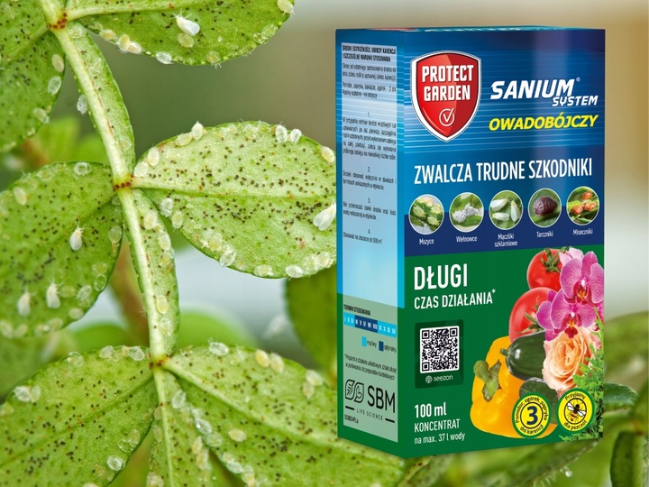 SANIUM SYSTEM OWADOBÓJCZY 100ml/37L środek na mszyce przędziorki ziemiórki