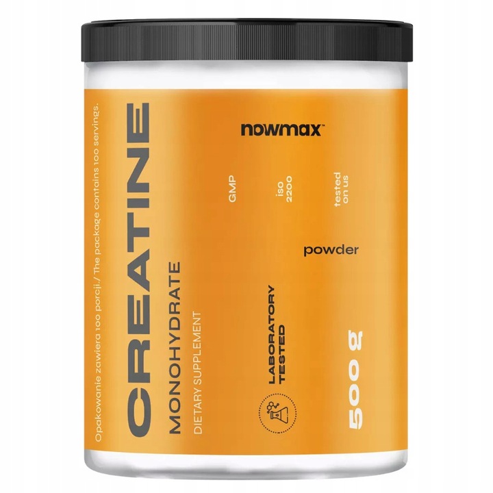 nowmax CREATINE MONOHYDRATE 500 g KREATYNA SIŁA