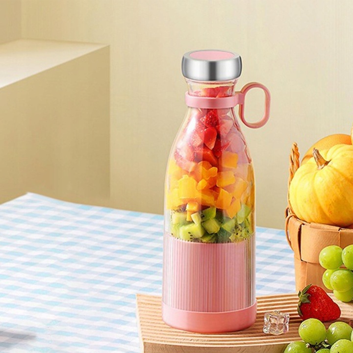 BLENDER PRZENOŚNY MIKSER SHAKER Turystyczny BEZPRZEWODOWY 3 w1 USB Juice