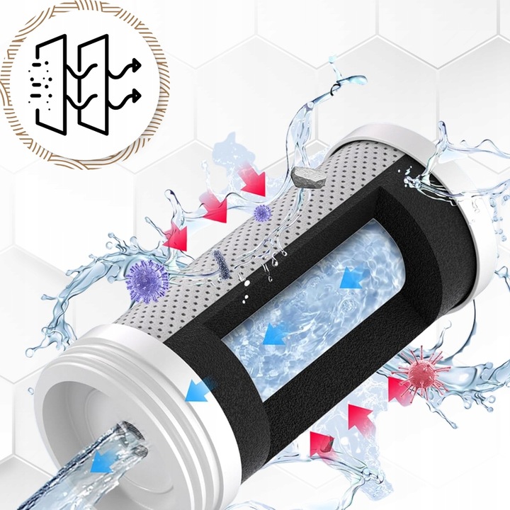 FILTR DO WODY ZAAWANSOWANY 8-stopniowy Kran Bez narzędzi Czysta Woda