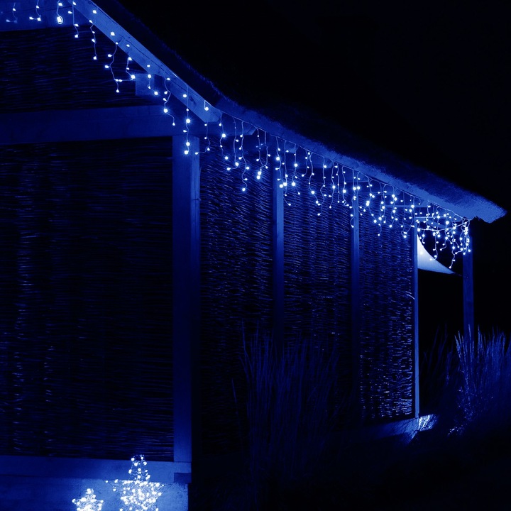 SOPLE FLASH 300 LED ZEWNĘTRZNE NIEBIESKIE CHOINKOWE lampki z Flashem