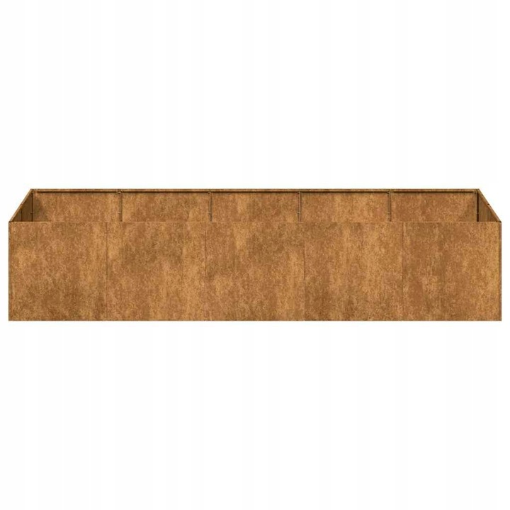 vidaXL Doniczka Rusty 200x80x40 cm Stal nierdzewna