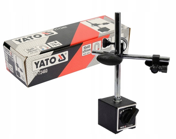 STATYW MAGNETYCZNY CZUJNIKA ZEGAROWEGO + CZUJNIK ZEGAROWY 0-10MM bicia Yato