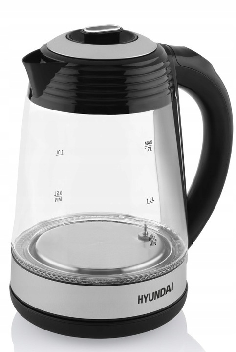 CZAJNIK ELEKTRYCZNY HYUNDAI BEZPRZEWODOWY SZKLANY