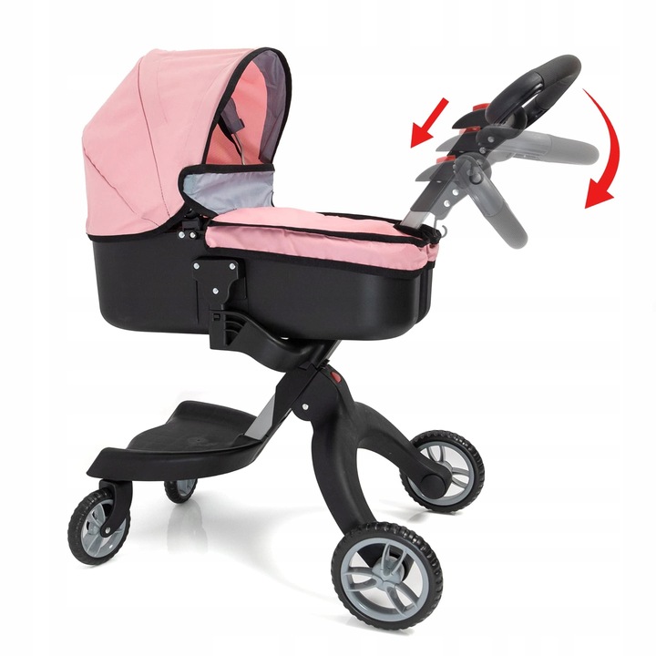 Nowoczesny stylowy wózek dla lalek głęboki gondola Starli