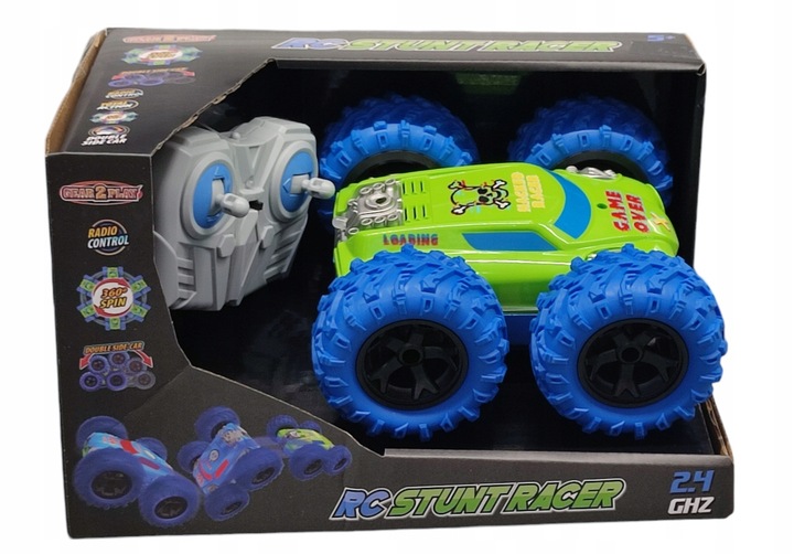 SAMOCHÓD ZDALNIE STEROWANY 2,4Ghz OBROTOW AUTO 360 RC STUNT RACER PREZENT