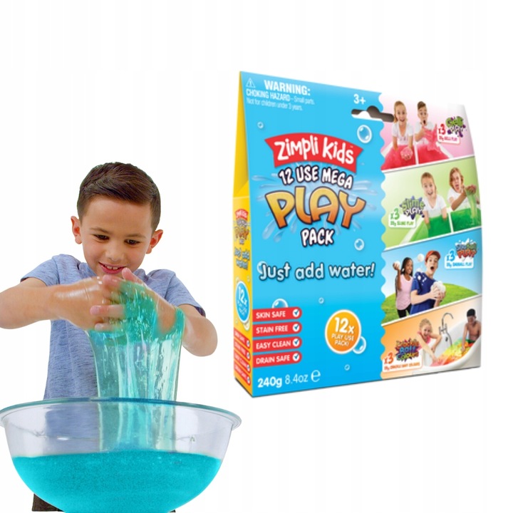 Zestaw magicznych proszków do wody, 12 szt., Mega Play Pack, 3+, Zimpli Kid