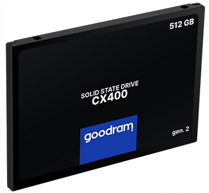Dysk SSD GOODRAM 512GB CX400 G.2 2,5 SATA3 technologia 3D NAND Flash