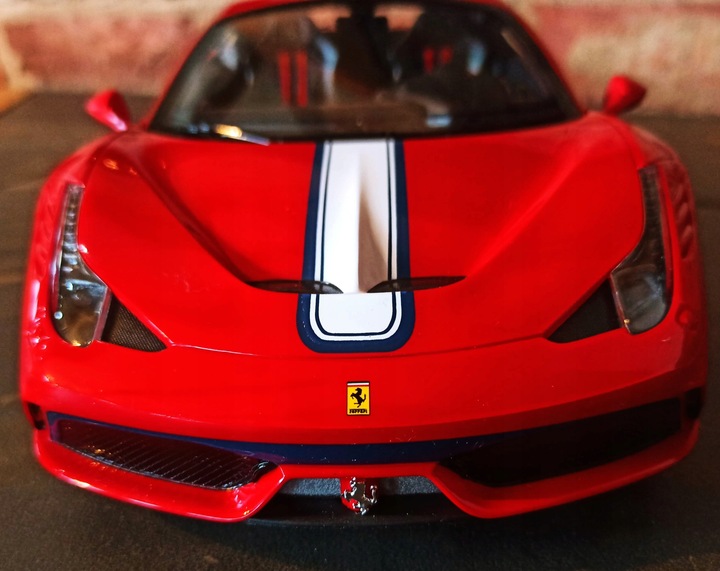 Autko Zdalnie Sterowane FERRARI 458 SZYBERDACH NA PILOT Rastar Samochód RC