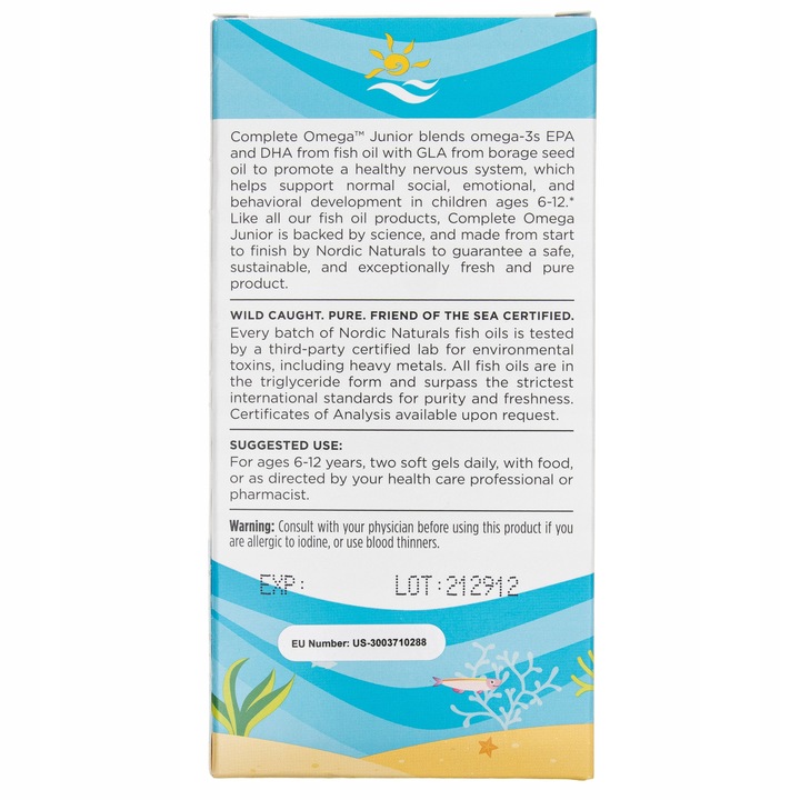 Nordic Naturals Complete Omega Junior 180 kapsułek