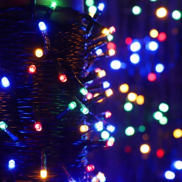 LAMPKI CHOINKOWE 1000 LED ŚWIĄTECZNE ZEWNĘTRZNE WEWNĘTRZNE MULTIKOLOR 8w1