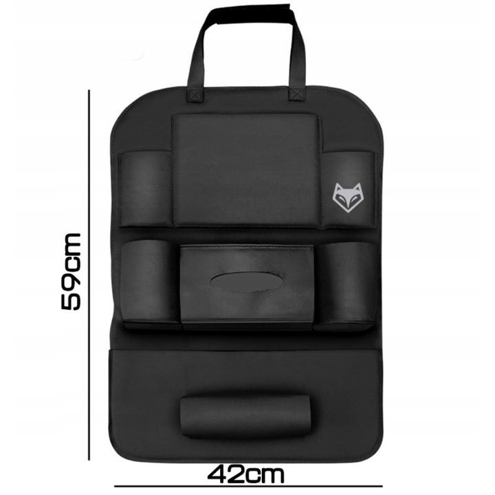 Organizer na fotel do samochodu, pokrowiec ochrona siedzenia Ekoskóra