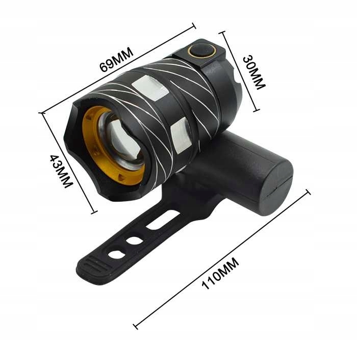 Komplet świateł przednich do hulajnóg elektrycznych