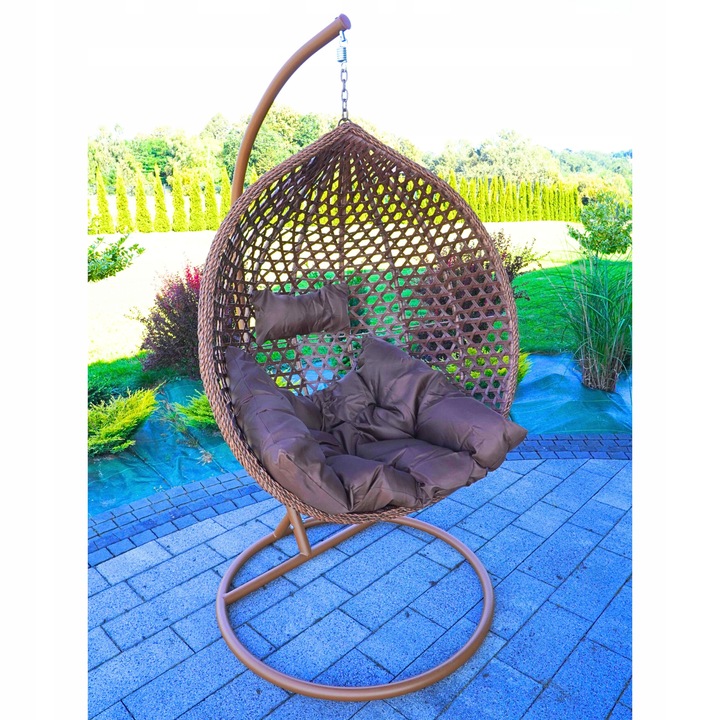 FOTEL KOKON KOSZ WISZĄCY JEDNOOSOBOWY DO POKOJU OGRODU OGRODOWY NA BALKON