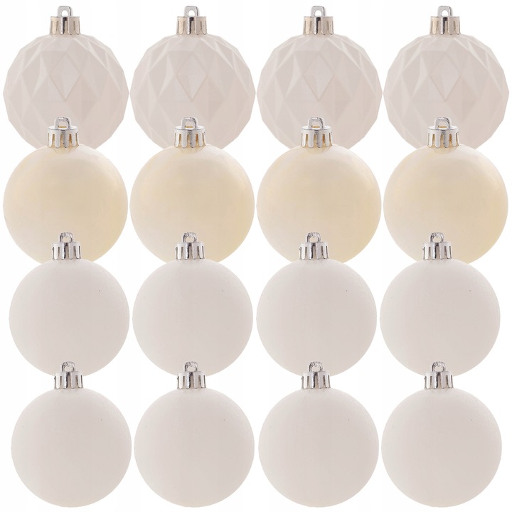 BOMBKI CHOINKOWE NIETŁUKĄCE BOMBKA NA CHOINKĘ OZDOBY ŚWIĄTECZNE ZESTAW 16x