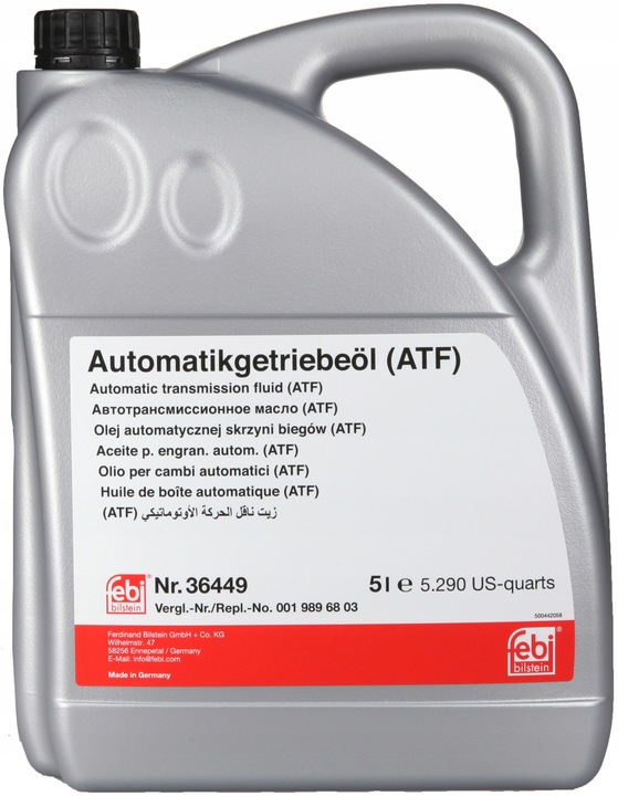 OLEJ AUTOMATYCZNEJ SKRZ.BIEG. ATF 5L 36449/FEB