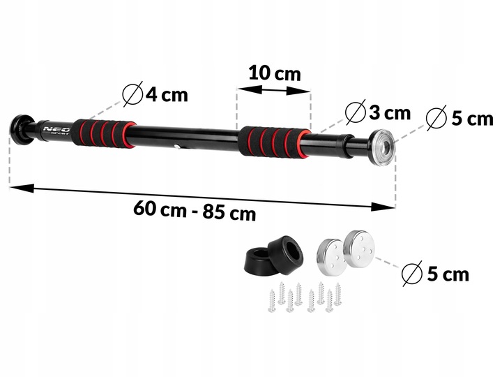 DRĄŻEK ROZPOROWY MOCOWANIE HUŚTAWKI DO FUTRYNY