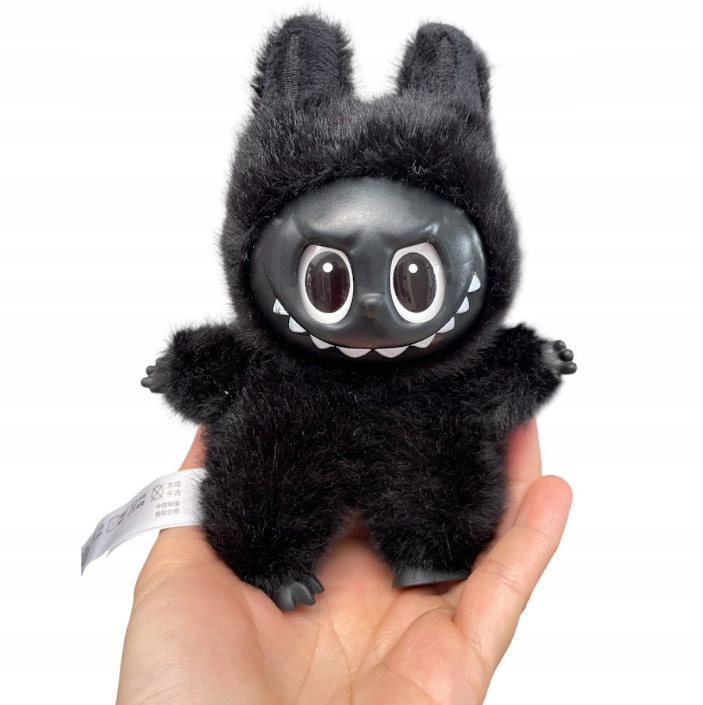 Maskotka Brelok pluszowa czarna BU-BU figurka zawieszka, prezent – 17 cm