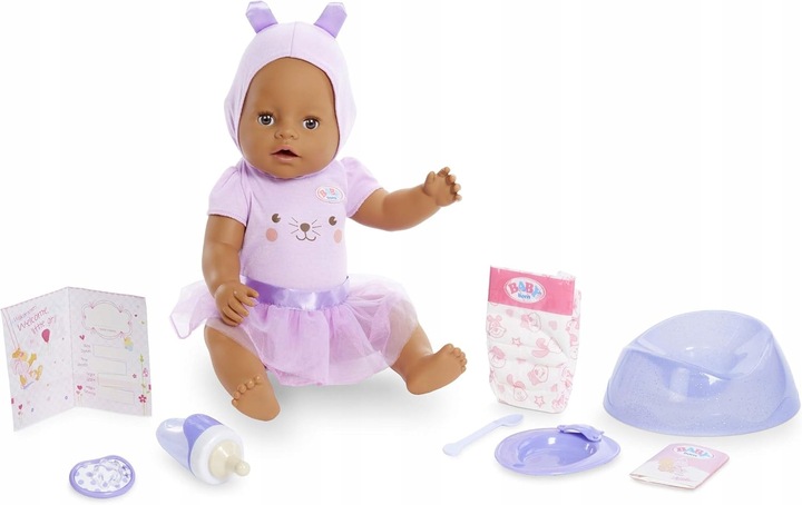 INTERAKTYWNA LALKA BABY BORN - 9 ELEMENTÓW i 9 FUNKCJI - NIE WYMAGA BATERII