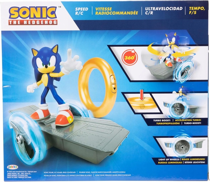 JAKKS ZESTAW SONIC THE HEDGEHOG FIGURKA NA ZDALNIE STEROWANYM POJEŹDZIE