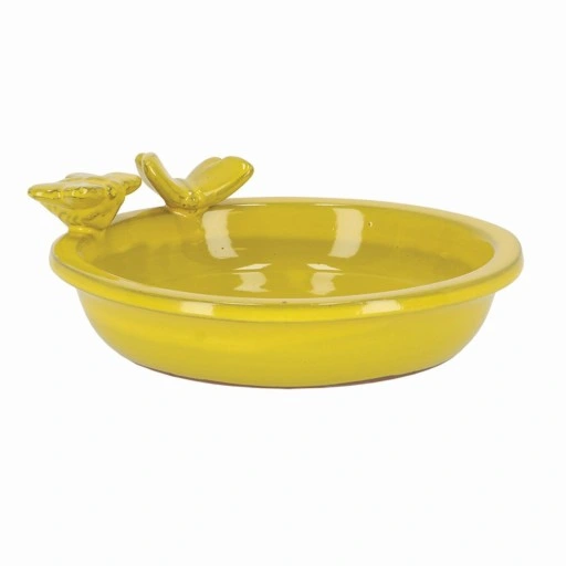 Stylowe poidło do ogrodu DLA OWADÓW PSZCZÓŁ żółte