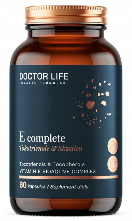 DOCTOR LIFE E Complete WITAMINA E TOKOTRIENOLE + Skwalen MŁODOŚĆ